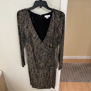 Calvin Klein Gold and Black Dress
